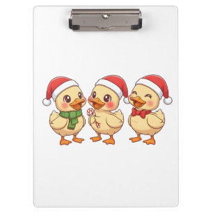 Porte-bloc Canards de Noël Kawaii Mignons Fêtes de fin d'an