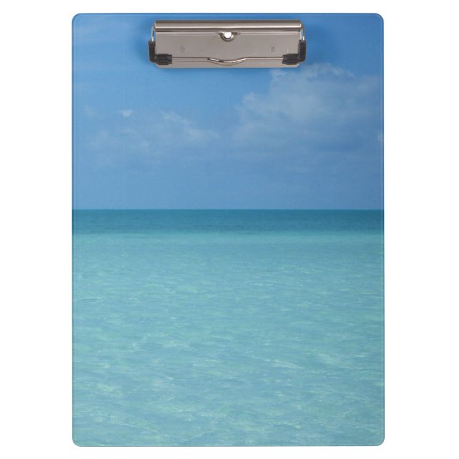 Porte-bloc Caraïbes Horizon Tropical Turquoise Bleu (Devant)