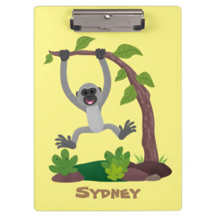 Porte-bloc Caricature de bande de gibbon joyeux