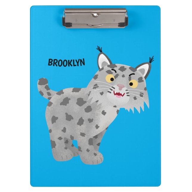 Porte-bloc Caricature de lynx de lynx de lynx (Devant)