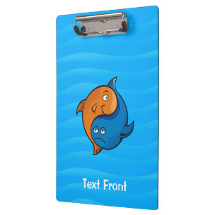 Porte-bloc Caricature de poisson Yin Yang