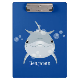 Porte-bloc Caricature joli dauphin kawaii kawaii