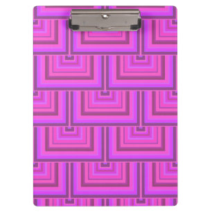 Porte-bloc Carrés à rayures roses motif