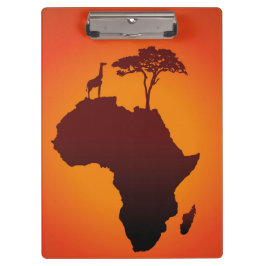 Porte-bloc Carte africaine de safari - porte - bloc
