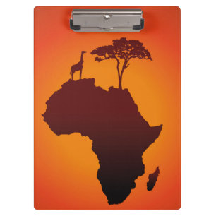 Porte-bloc Carte africaine de safari - porte - bloc