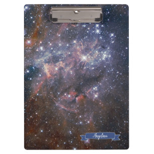 Porte-bloc Carte Clip personnalisée de galaxie spatiale inter