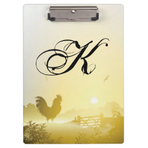 Porte-bloc Carte Clip personnalisée Sunny Morning Farm Pays