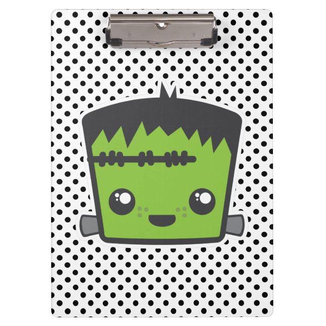 Porte-bloc Carte clipart Kawaii Frankenstein (Devant)