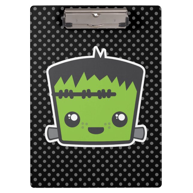 Porte-bloc Carte clipart Kawaii Frankenstein (Devant)