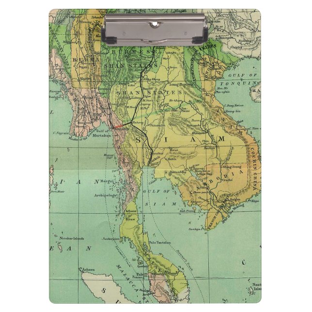 Porte-bloc Carte des antiquités en Asie (Devant)