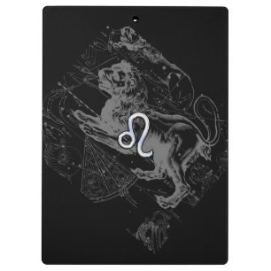 Porte-bloc Carte du zodiaque de style Chrome Leo Hevelius 169