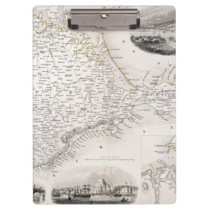 Porte-bloc CARTE : La CRIMÉE, c1855