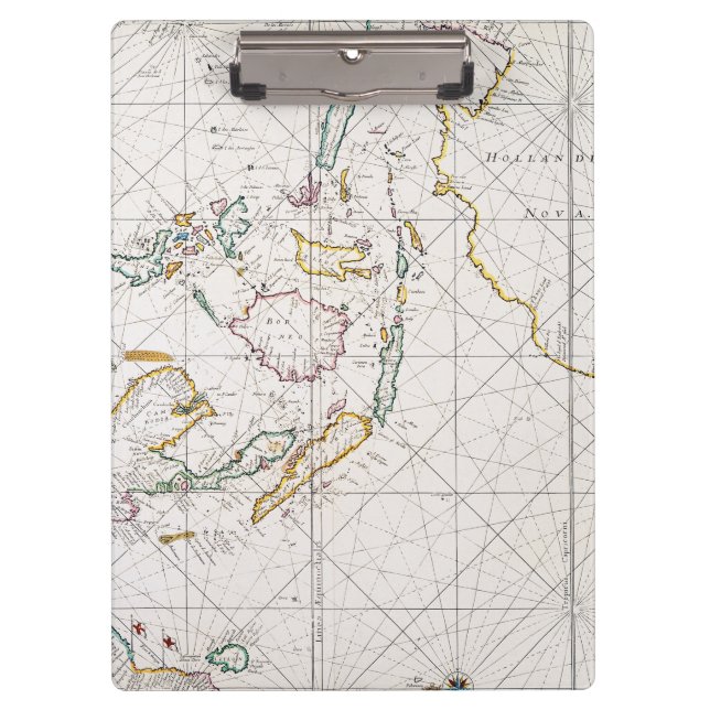 PORTE-BLOC CARTE : LES INDES EST, 1670 (Devant)