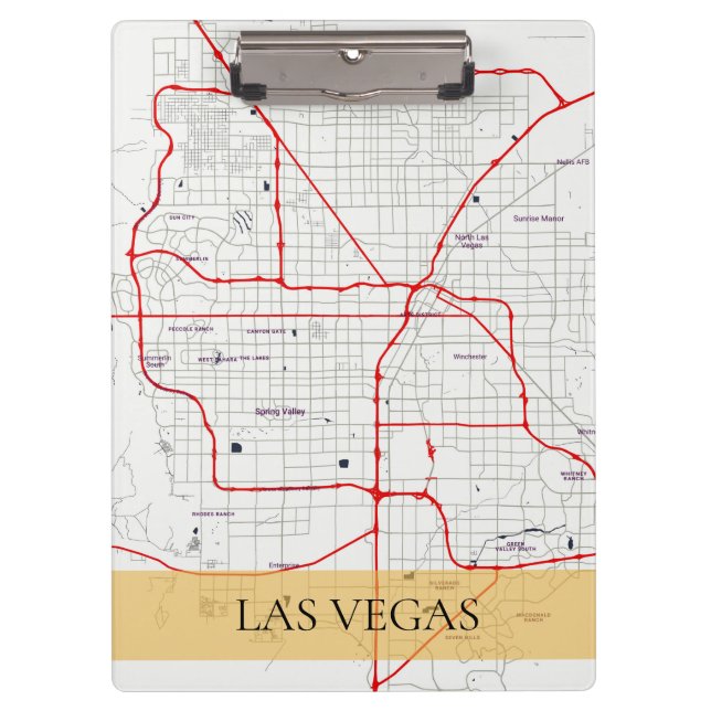 PORTE-BLOC CARTE ROUGE BLANCHE D'ENSEMBLE DE LAS VEGAS NEVADA (Devant)