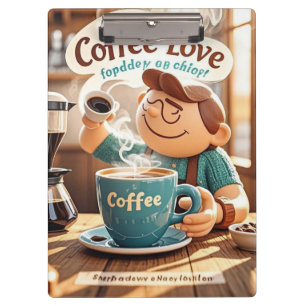 Porte-bloc Cartoon chaleureux café confortable style amateur 