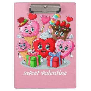 Porte-bloc Cartoon Heart & Sweet amis valentine's day