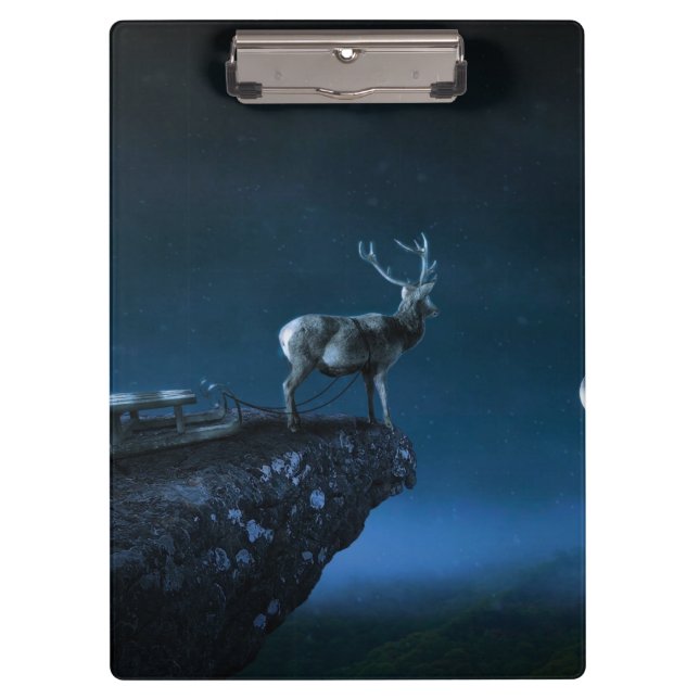 Porte-bloc cerf au clair de lune (Devant)