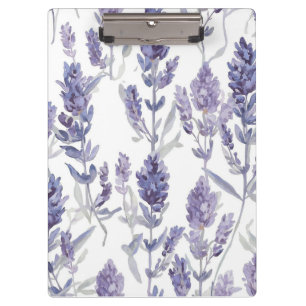 Porte-bloc Champs de Lavande Motif de Fleur Aquarelle Viole