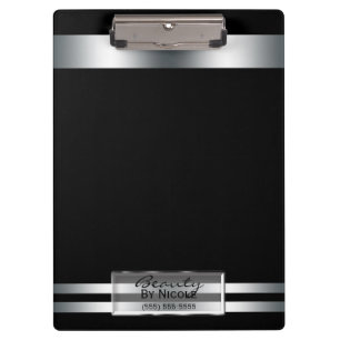 Porte-bloc Charme élégant d'éclat d'argent de platine