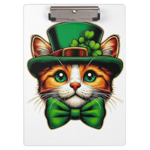 Porte-bloc Chat mignon/chaton Saint Patrick's Day