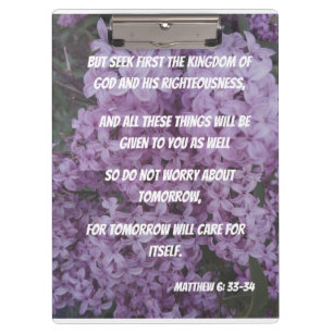 Porte-bloc Chercher D'Abord Le Royaume Christian