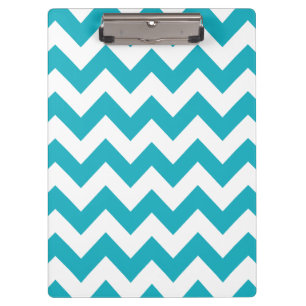 Porte-bloc Chevron gras turquoise