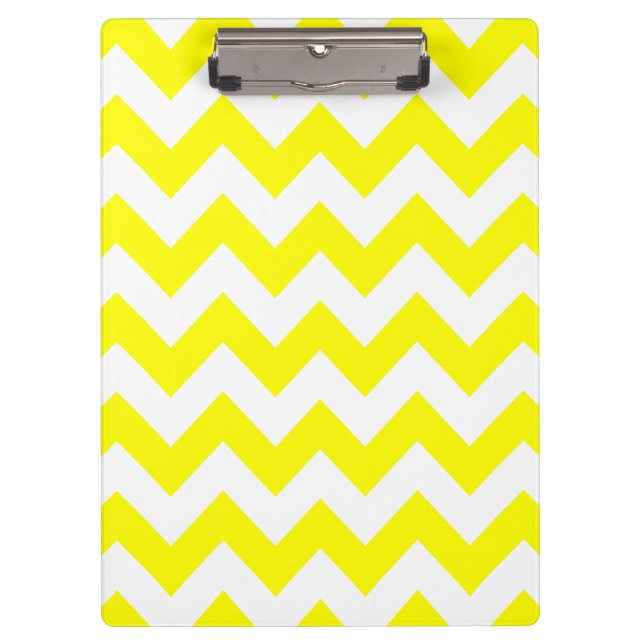 Porte-bloc Chevron jaune bleu gras (Devant)