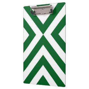 Porte-bloc Chevrons verts et blancs