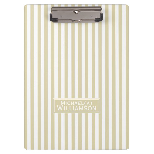 Porte-bloc Chic Beige Ecru Blanc Gratté : Personnalisé tendan (Devant)