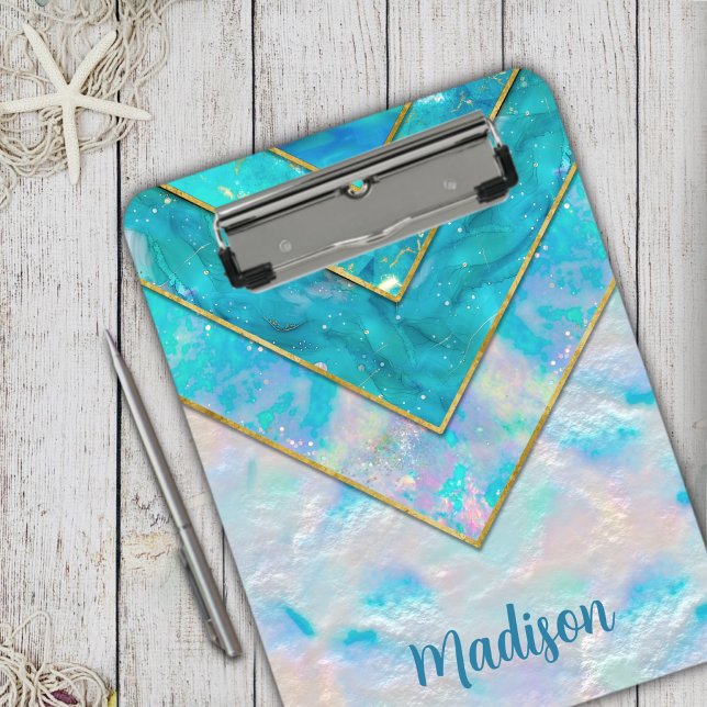 Porte-bloc Chic holographique girly stylisé livre d'esquisse  (Créateur téléchargé)