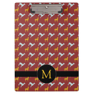 Porte-bloc Chien Année 2018 Zodiac Anniversaire Monogramme Po