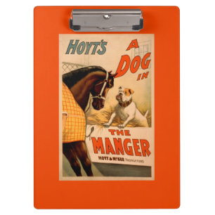 Porte-bloc Chien d'A de Hoyt dans l'affiche de théâtre de