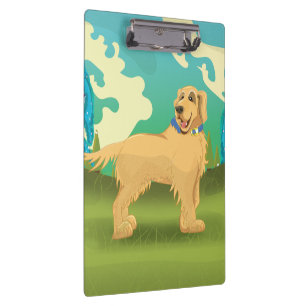 Porte-bloc Chien de compagnie dans le parc