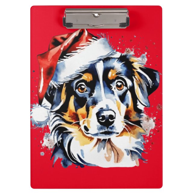Porte-bloc Chien de Noël mignon (Devant)