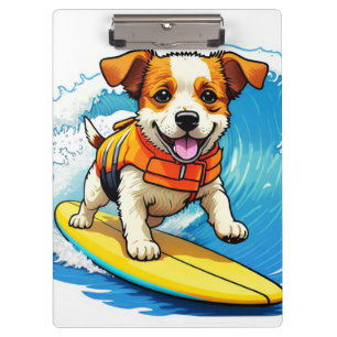 Porte-bloc Chien de surf