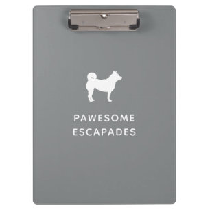 Porte-bloc Chien Walker & Animal Sitter Gris