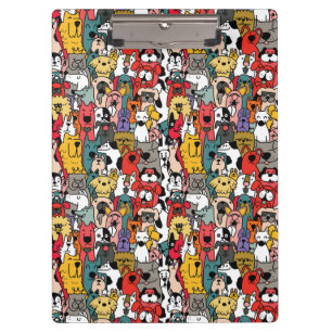 Porte-bloc Chiens Colorés Drôles