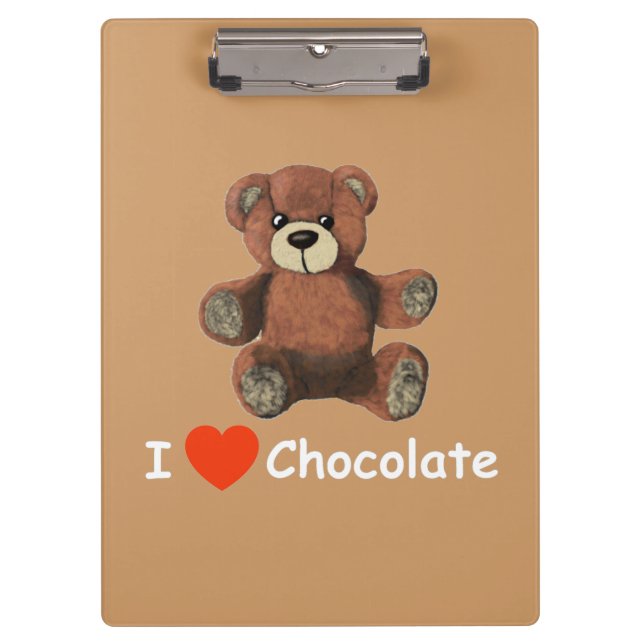 Porte-bloc Chocolat I Heart (Love) (Devant)