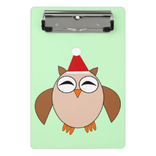 Porte-bloc Chouette de Noël Mini Porte - bloc