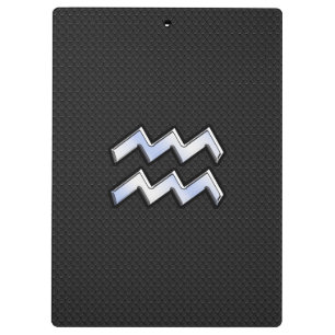 Porte-bloc Chrome comme Aquarius Zodiac Symbole sur serpent