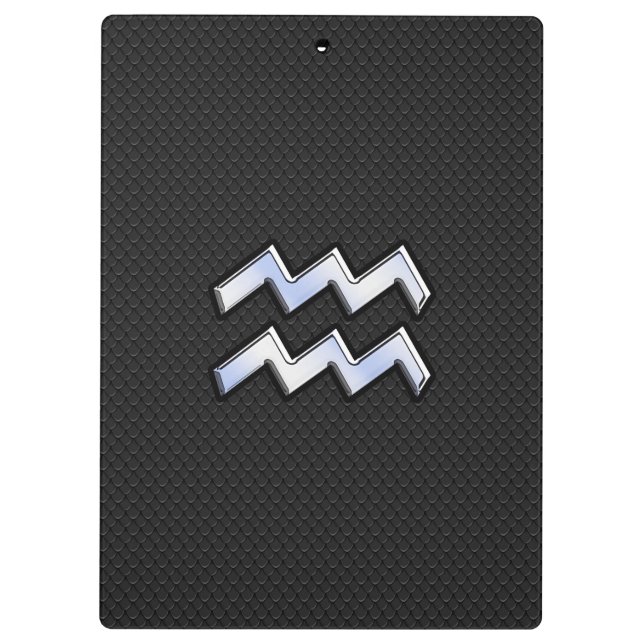 Porte-bloc Chrome comme Aquarius Zodiac Symbole sur serpent (Dos)