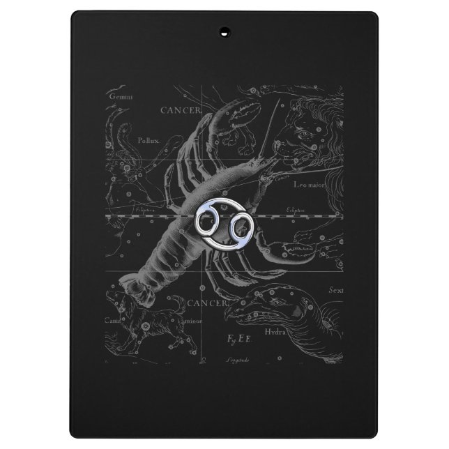 Porte-bloc Chrome comme Cancer Symbole Zodiaque sur Hevelius (Dos)