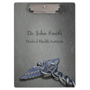 Porte-bloc Chrome professionnel Médicale Caduceus - Porte - b
