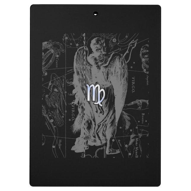 Porte-bloc Chrome regarde Virgo Zodiac Sign sur Hevelius (Dos)