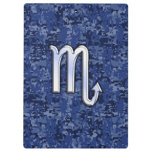 Porte-bloc Chrome Scorpio Zodiac Connexion Marine Camo Bleu