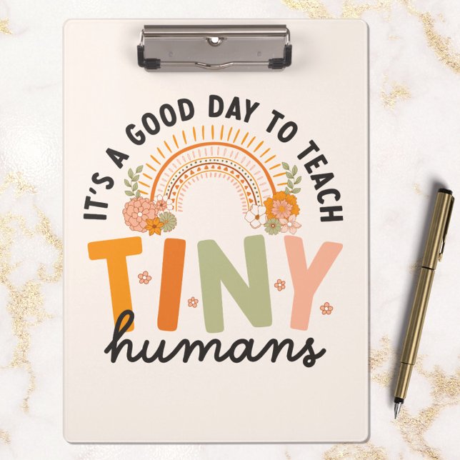 Porte-bloc Citation de l'enseignant d'école maternelle Retro  (In situ marble)