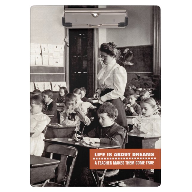 Porte-bloc Citation d'enseignement | Photo de l'enseignant Vi (Devant)
