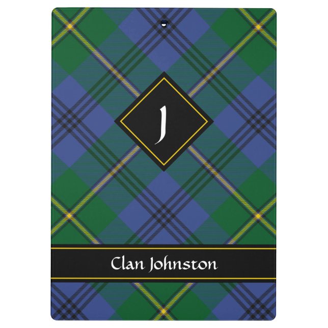 Porte-bloc Clan Johnston Tartan Porte - bloc (Dos)