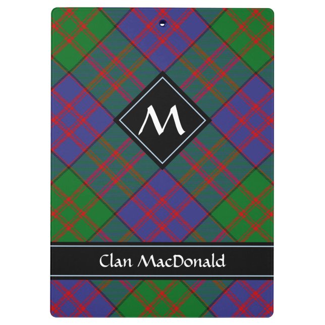 Porte-bloc Clan MacDonald Tartan Porte - bloc (Dos)