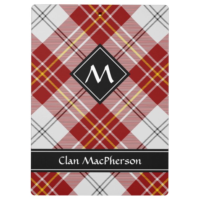 Porte-bloc Clan MacPherson Robe rouge Tartan Porte - bloc (Dos)